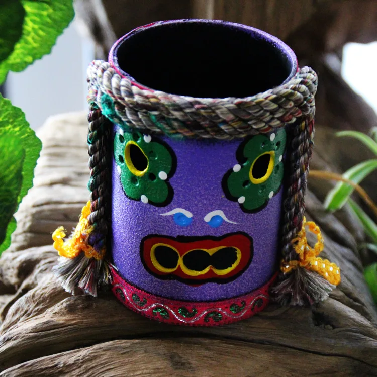 Отличительной Этническая дома Аксессуары забавные Плетеный Цветной рисунок