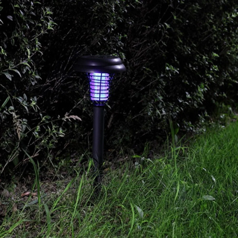 

5 PCS LED Solar Powered Outdoor Yard Lawn Anti Mosquito Insect Pest Zapper Killer Trapping Lantern Lamp Spike Light Garden Deco