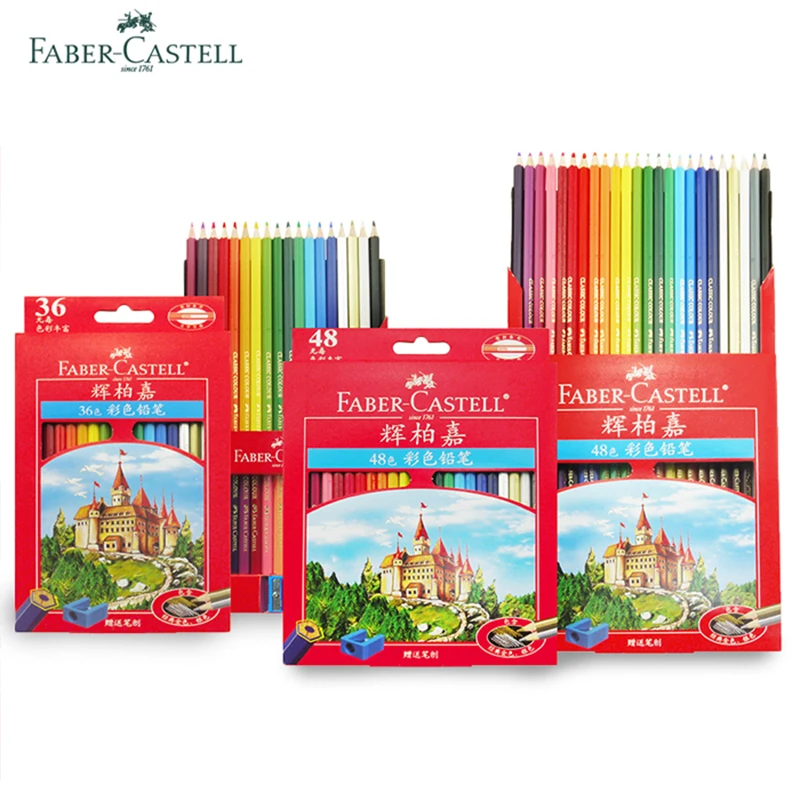 Faber-Castell 36 48 72 color Classic Oily Pencil Painting for Beginners Students Colored Pencils Sketch Painting Art Supplies images - 6