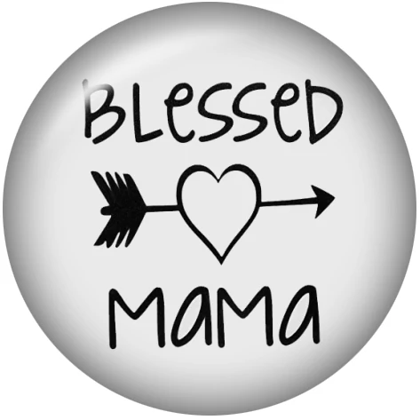 MOM BLESSED NANA GIGI SON стеклянная кнопка с защелкой круглый стеклянный кабошон демонстрационная плоская задняя фурнитура 12 мм/18 мм/20 мм/25 мм DA3055 - Цвет: A6584