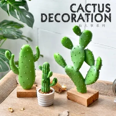 Ins Стиль бытовой фигурки кактуса подарки изысканные украшения Смола Nordic офисный