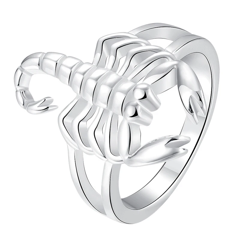 Meetcute новое предложение Крутое серебряное кольцо со скорпионом для мужчин и