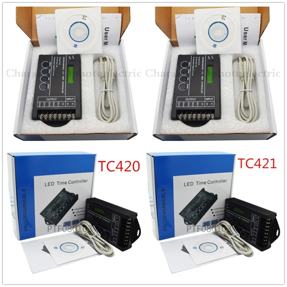 RGB светодиодный программируемый контроллер времени TC420/TC421 DC12V/24 В 5 каналов общий