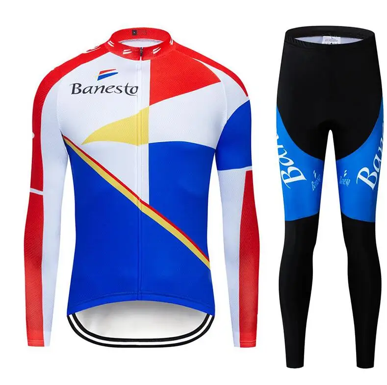 С длинным рукавом Банесто Велоспорт Майки велосипед велосипедная одежда Maillot Ropa Ciclismo - Цвет: 5