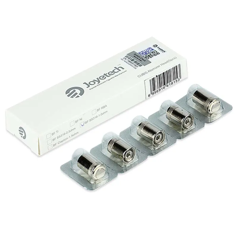 Оригинальная испарительная катушка Joyetech BF SS316 5 шт. 0 6 Ом/Ом для CUBIS/ eGO AIO/ Cuboid Mini