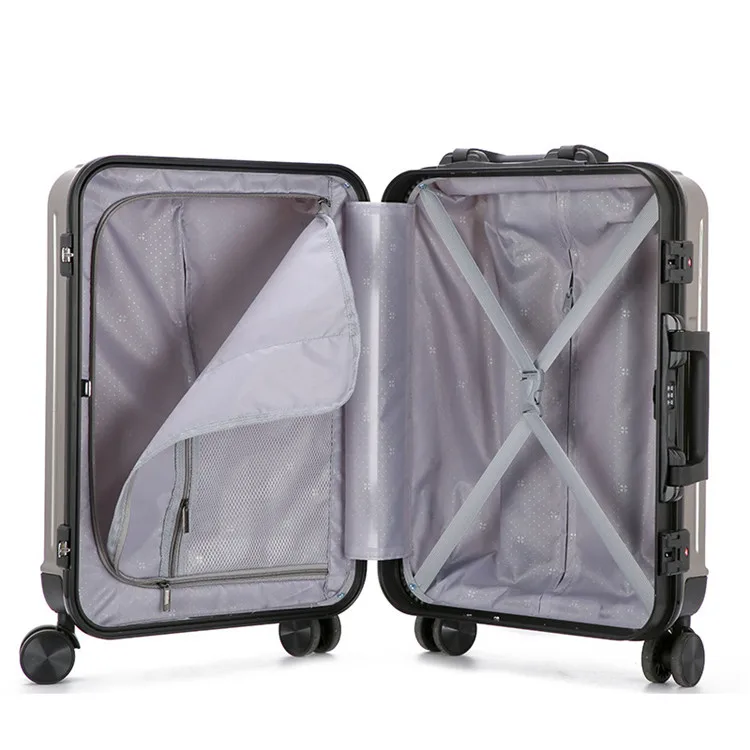 Чехол с алюминиевой рамой и молнией сумка для багажа из поликарбоната + АБС