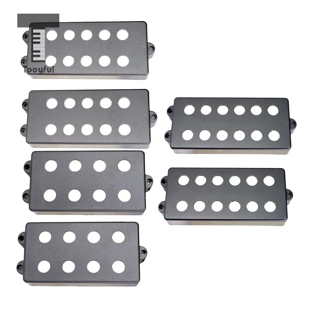 Tooyful 2 шт. черный пластиковый чехол для захвата Humbucking открытая двойная катушка 4 6