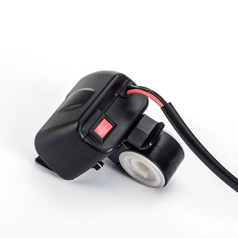 Мотоцикл двойное зарядное устройство USB Вольтметр термометр розетка для сотовых