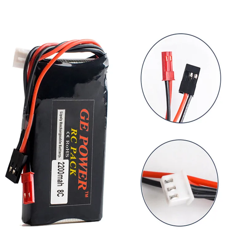 Аккумулятор FUTABA 14SG 7 4 В 2200 мАч 8C 2S аккумулятор для GE Power RC передатчик | Игрушки и