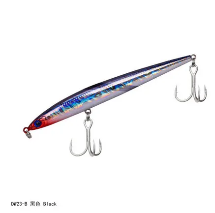 B TSURINOYA DW23 Bearking приманка-карандаш 125 мм 28 г тонущие рыболовные приманки с тройными крючками Isca искусственные рыболовные снасти для ловли карпа - Цвет: B