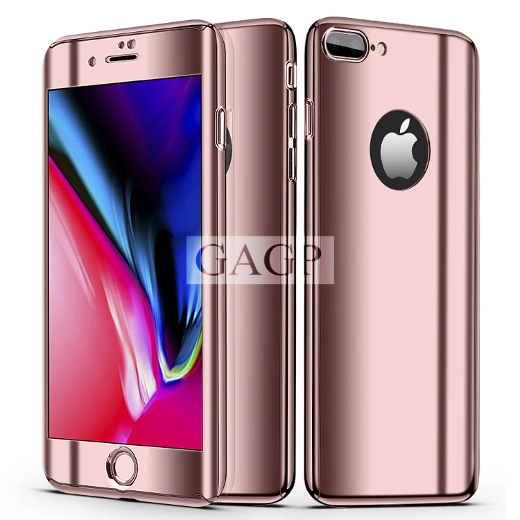 Для iphone XS MAX iphone 6 s 6s плюс 360 полная защита Зеркало чехол для iphone 7 Plus iphone X 10 чехол для Apple 8 XR Coque