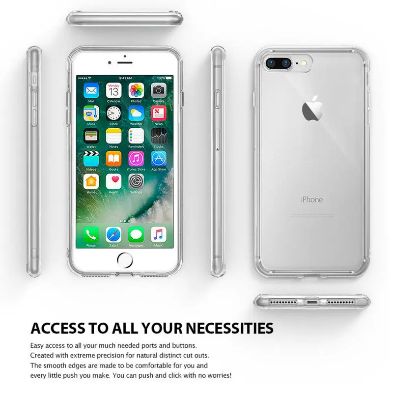 Чехол Ringke Fusion для iphone 8 чехол и SE2 прозрачная задняя крышка из поликарбоната