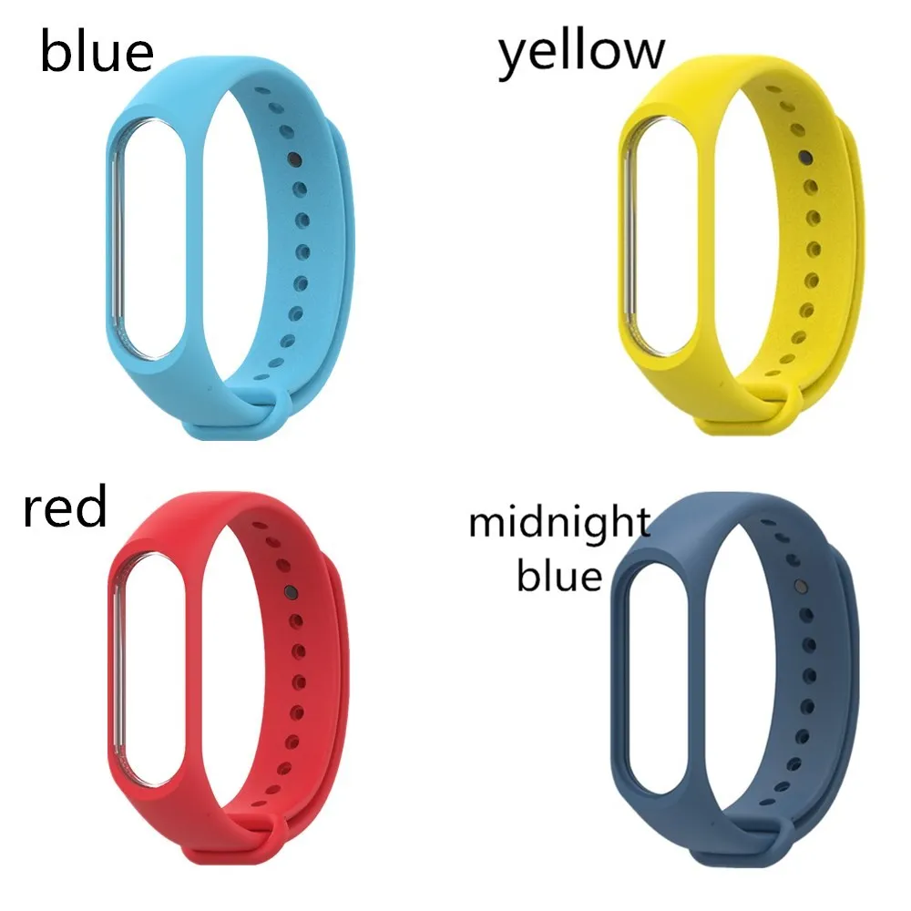 Mi Band 4 3 силиконовый однотонный ремешок для xiaomi mi band 4 3 сменный браслет на запястье ремешки mi band 4 mi Band 3 ремешки