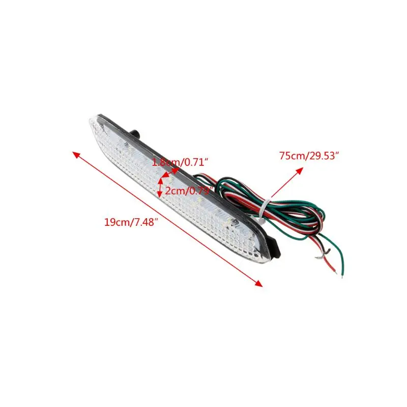 2 шт. светодиодный задний тормозной фонарь бампер отражатель Предупреждение ющий