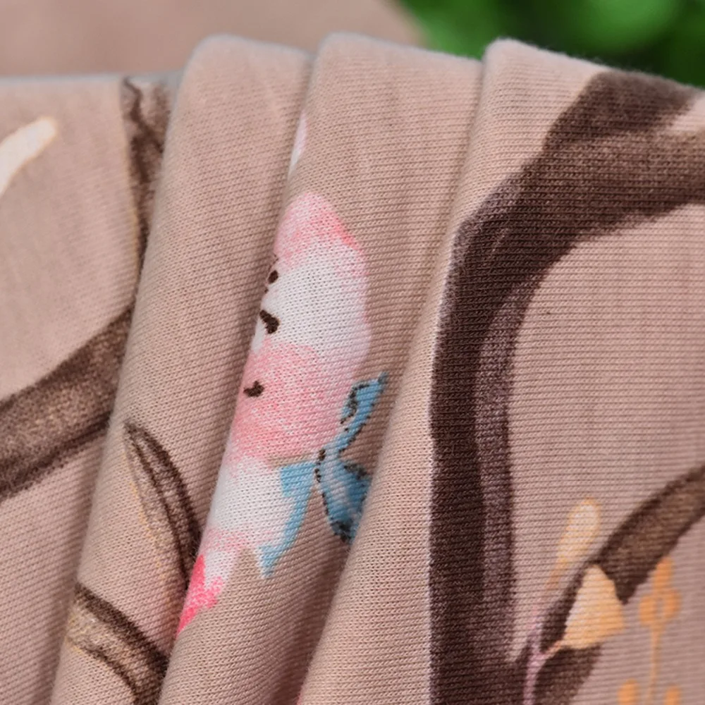 2018 большой цветочный принт модная одежда Джерси ткань шитье брюки платье юбка