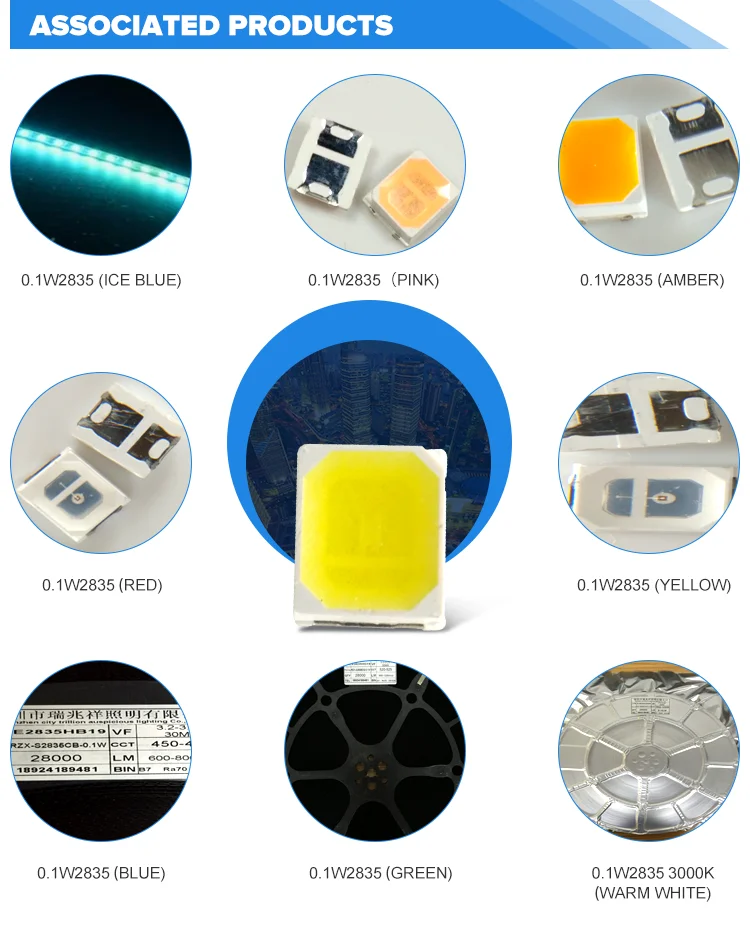 Светодиодный 2835RGB с IC светодиодный светоизлучающий диод для светодиодный полосы света светодиодный лента Водонепроницаемый светодиодный гибкие светодиодные ленты