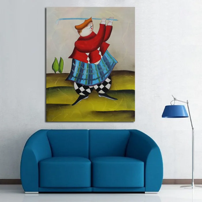 Новый дизайн настенные стикеры ручная роспись абстрактная картина маслом игры в