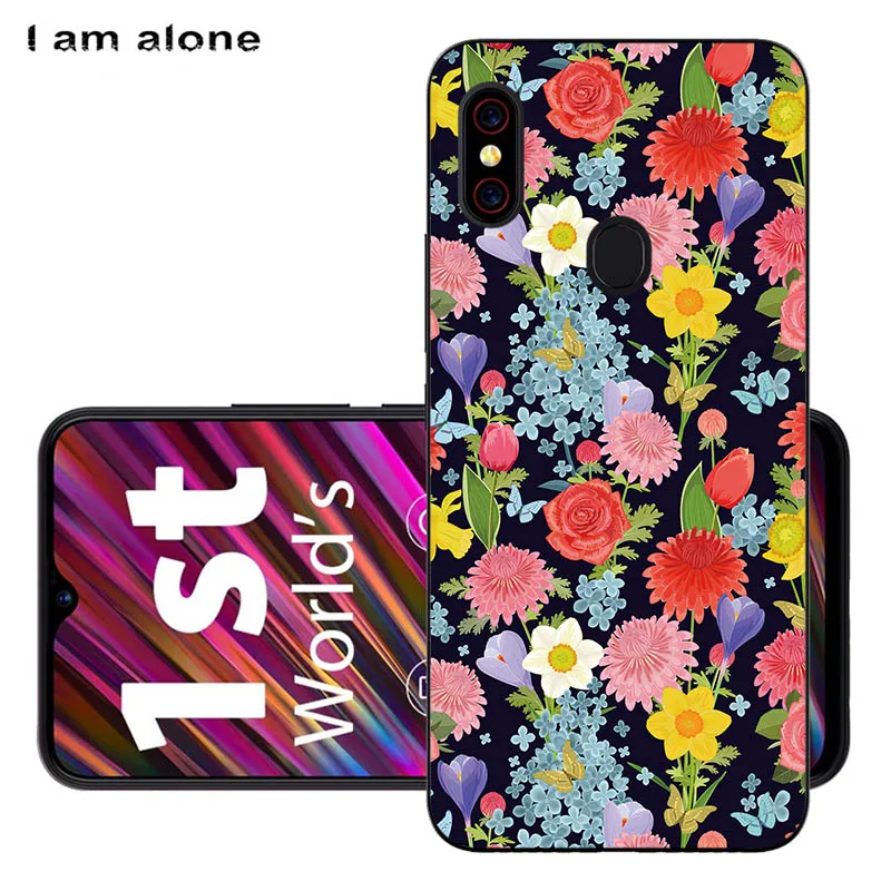 Solf TPU HH34 Чехлы для телефонов I am alone для Umidigi F1/F1 Play 6,3 дюймов черный мягкий ТПУ мобильный Модный чехол с принтом для Umidigi F1 сумки - Цвет: Solf TPU HH34