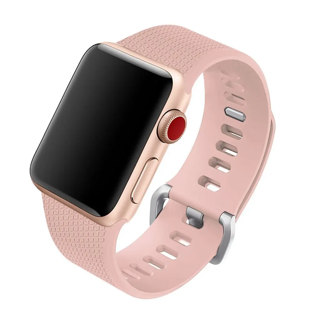 Ремешок силиконовый спортивный для Apple Watch 6 SE 5 4 3 2 1 Band 44 мм 40 браслет iwatch band 38 42