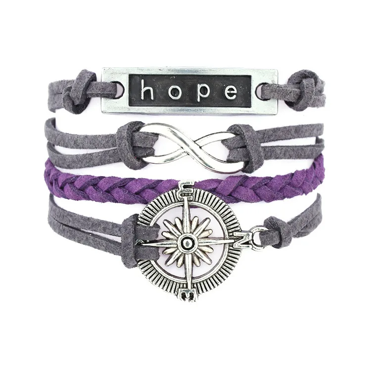 2015 Fine Jewelry Multilayer Leather Bracelet Fashion Mask Jesus Anchors Infinity Heart Owl Wings Charm Bracelets Pulseira | Украшения и