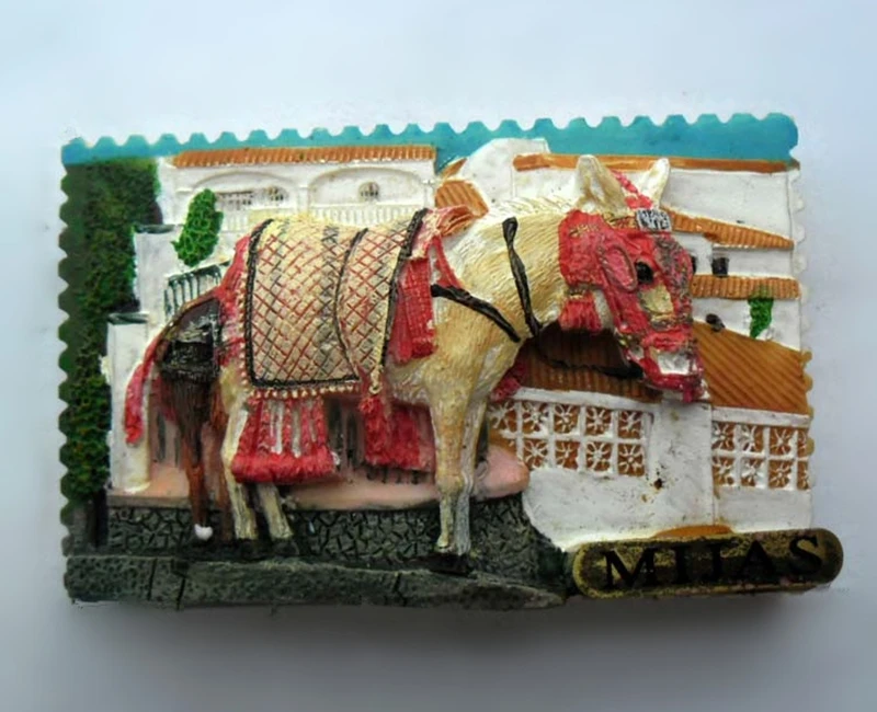 Горячая Распродажа 2016 Новинка ручная роспись Испания михас Ослика на магните