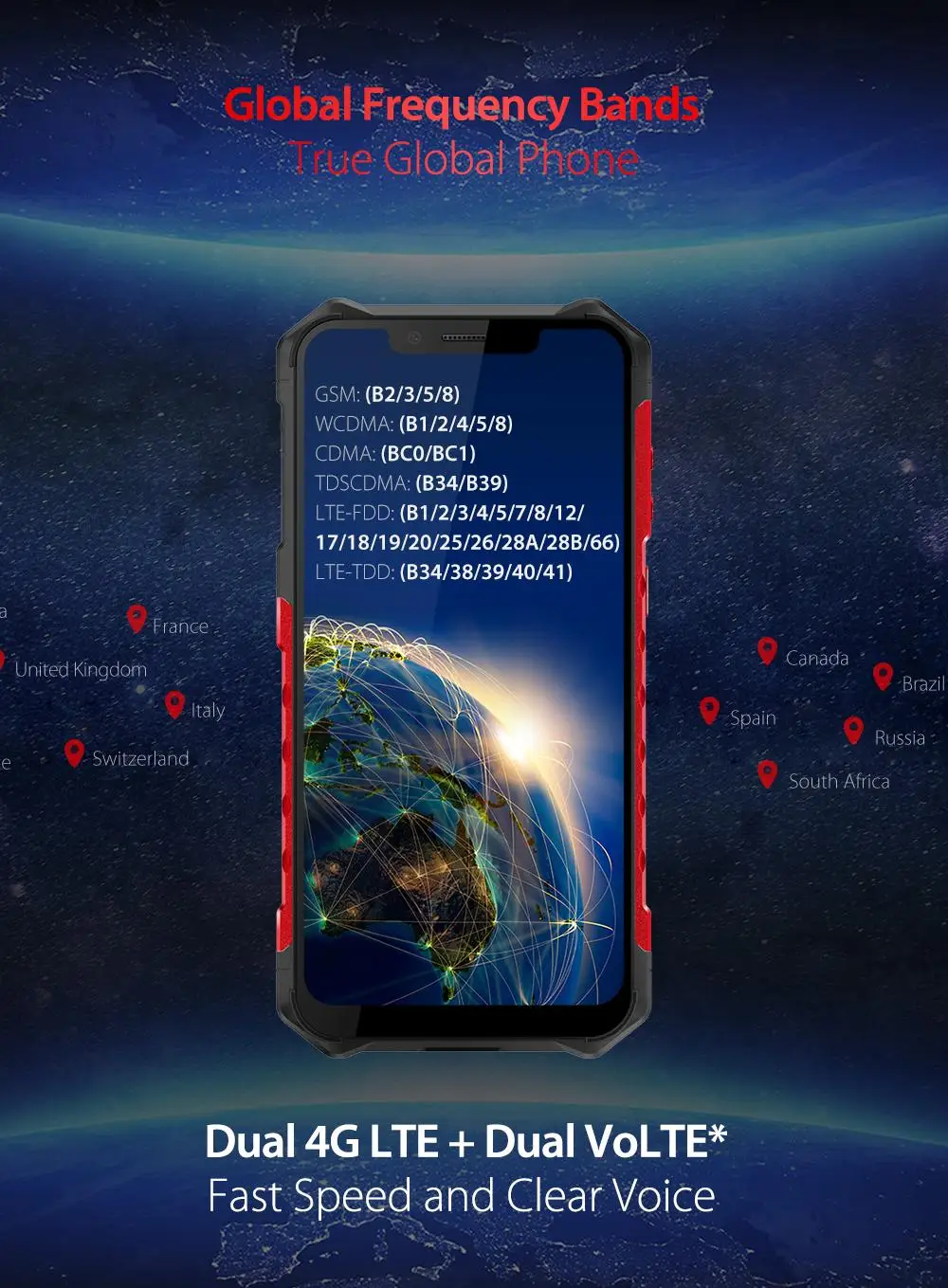 Ulefone Armor 6E IP68 Водонепроницаемые мобильные телефоны Android 9,0 6," Helio P70 4G+ 64G Face ID NFC Беспроводная зарядка прочный смартфон
