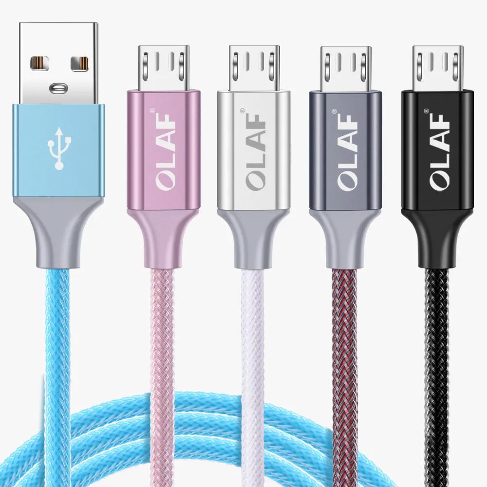 Кабель Micro USB OLAF 1 м 2 3 4 А кабель для быстрой зарядки и передачи данных Samsung S7 Xiaomi Redmi