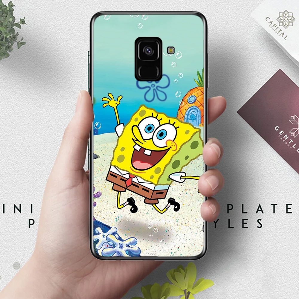 9 Квадратные штаны с рисунком из мультфильма «Губка Боб» шаблон Силиконовый чехол для samsung A2 Core A3 A5 A6 плюс A7 A8 A9 A10 A30 A50 A60 A70 A10S A30S A50S A70s - Цвет: 9