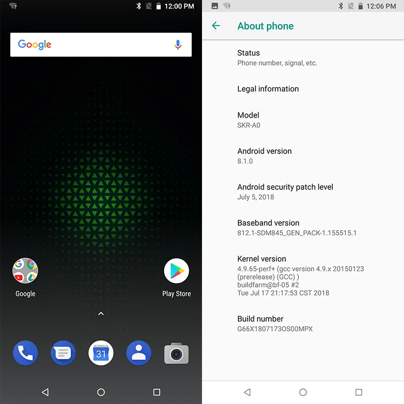 Глобальная версия Xiaomi Black Shark 8 ГБ 128 Гейша игры мобильный телефон Snapdragon 845