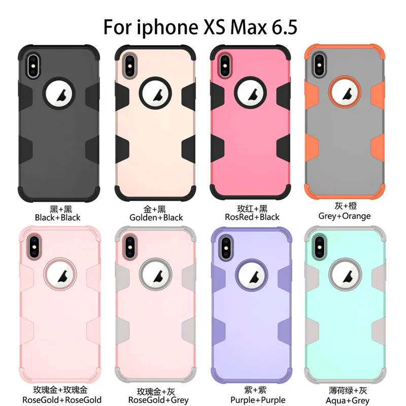 For iPhone 6 7 8 Plus X XR XS MAX Case Fashion Glitter Shockproof Hybrid Armor Cover Silicone TPU Mobile Phone Protective Shell | Мобильные