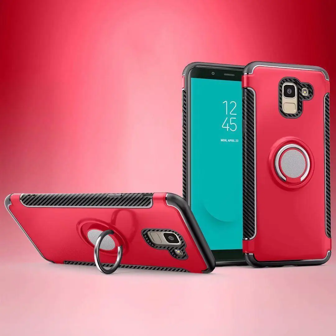 Red Чехол для samsung Galaxy J4 J6 J7 J8 A6 J2 J5 J7 Prime Plus на 5 7 G530 J250 J510 J710 2017J730 J530 J330 чехлы - Цвет: Red