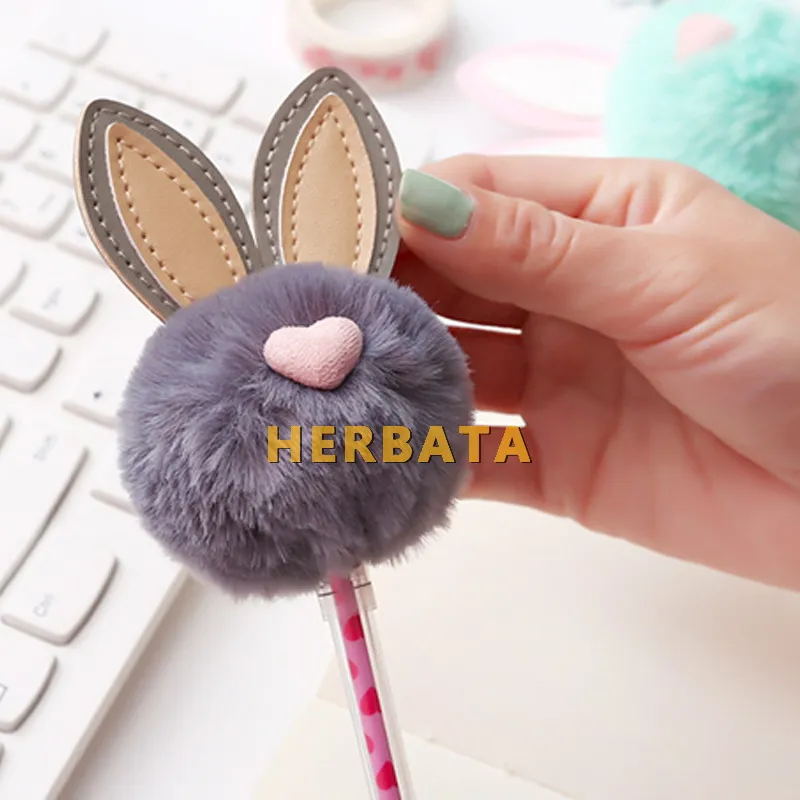Любовь лицо кролик ухо теплый шар Плюшевые Kawaii Канцелярские товары корейский Escolar Papelaria подарок Офисные материалы для школы Студенческие принадлежности