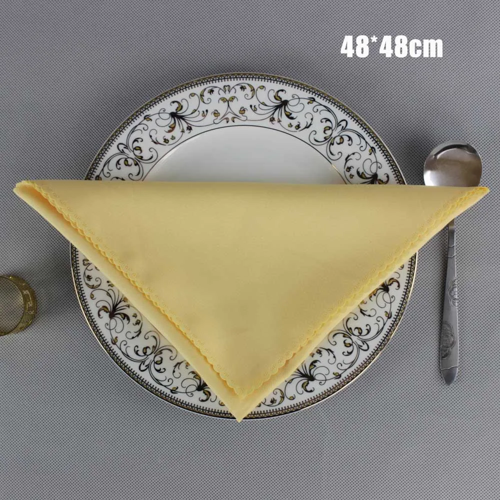 20 шт./лот гладкая салфетка Ткань Белый Красный для отеля Ресторан Свадебная