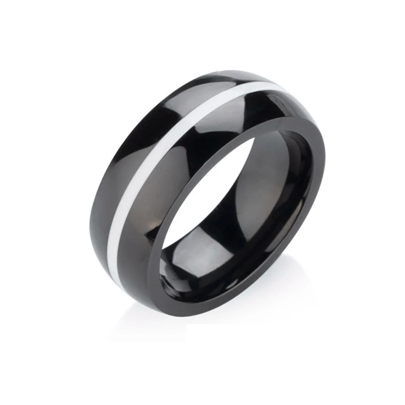 Титановое модное Простое Кольцо мужское женское кольцо из нержавеющей стали 6