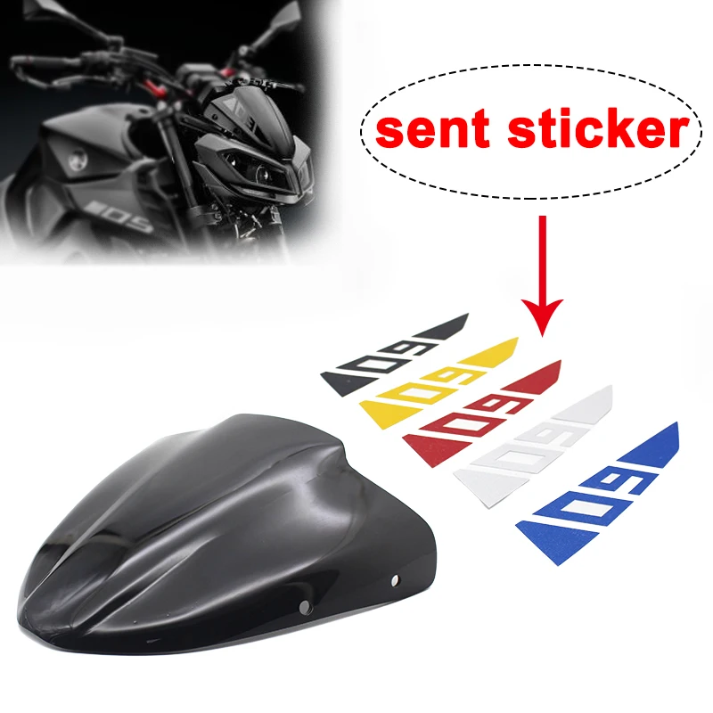 (Отправленная наклейка) для мотоцикла YAMAHA MT09 FZ09 2017-2018 запчасти ветровое стекло