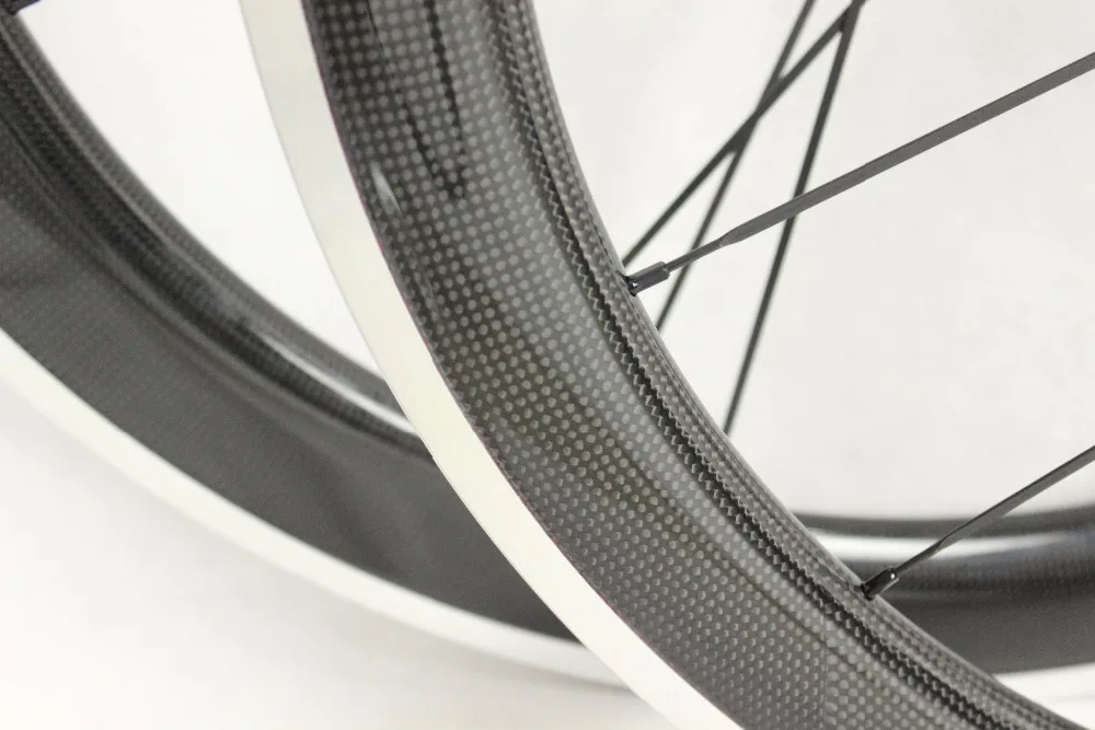 50 мм глубокие колеса из углеродного сплава клинчерная поверхность с разрывом