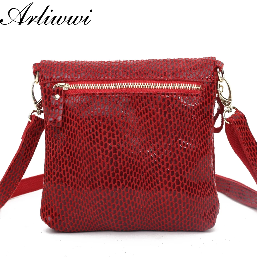 Нежные блестящие цветные сумки через плечо из 100% натуральной кожи женские