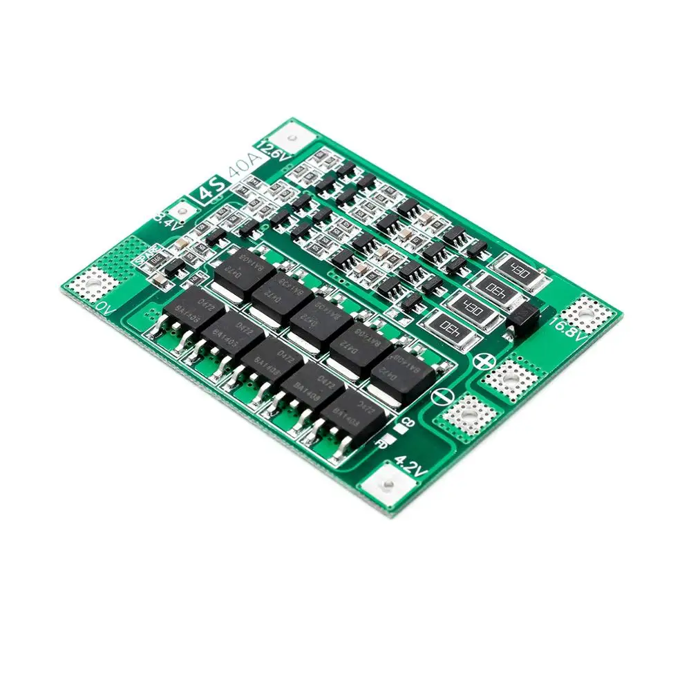 4S 40A литий-ионная литиевая батарея 18650 зарядное устройство PCB BMS Защитная плата с