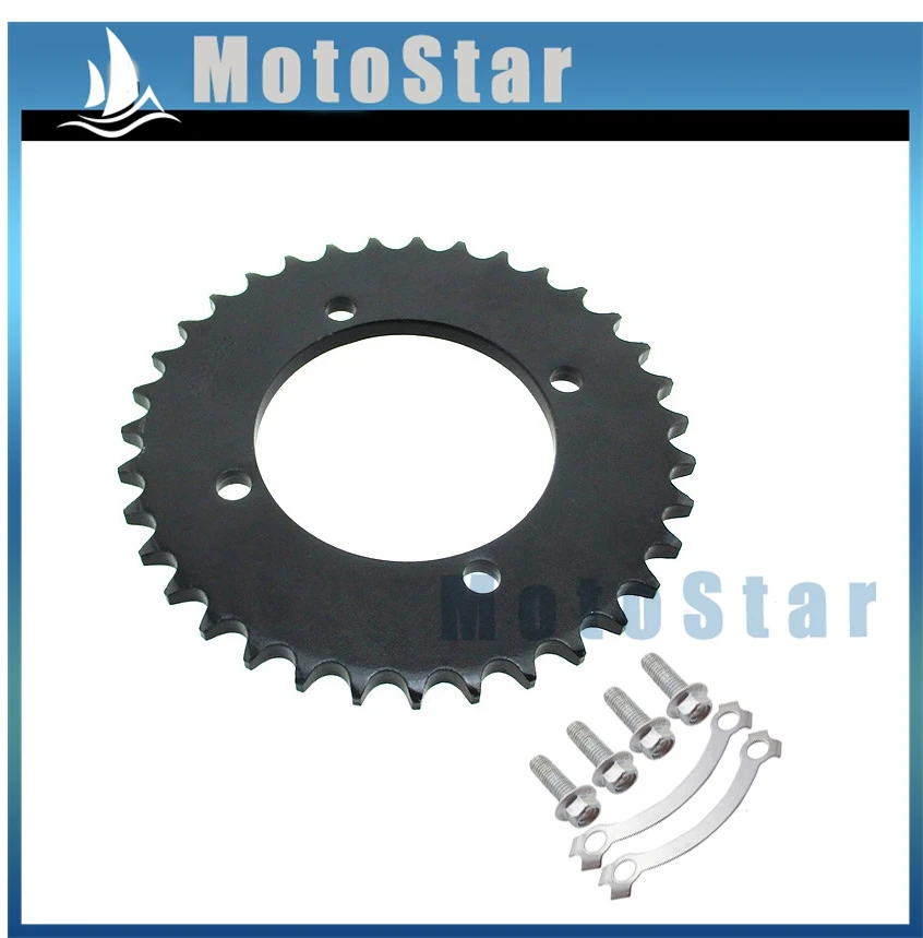 428 76 мм 35T Задняя звездочка для китайских 50cc 70cc 90cc 110cc 125cc 140cc 150cc 160cc 170cc 190cc питбайк