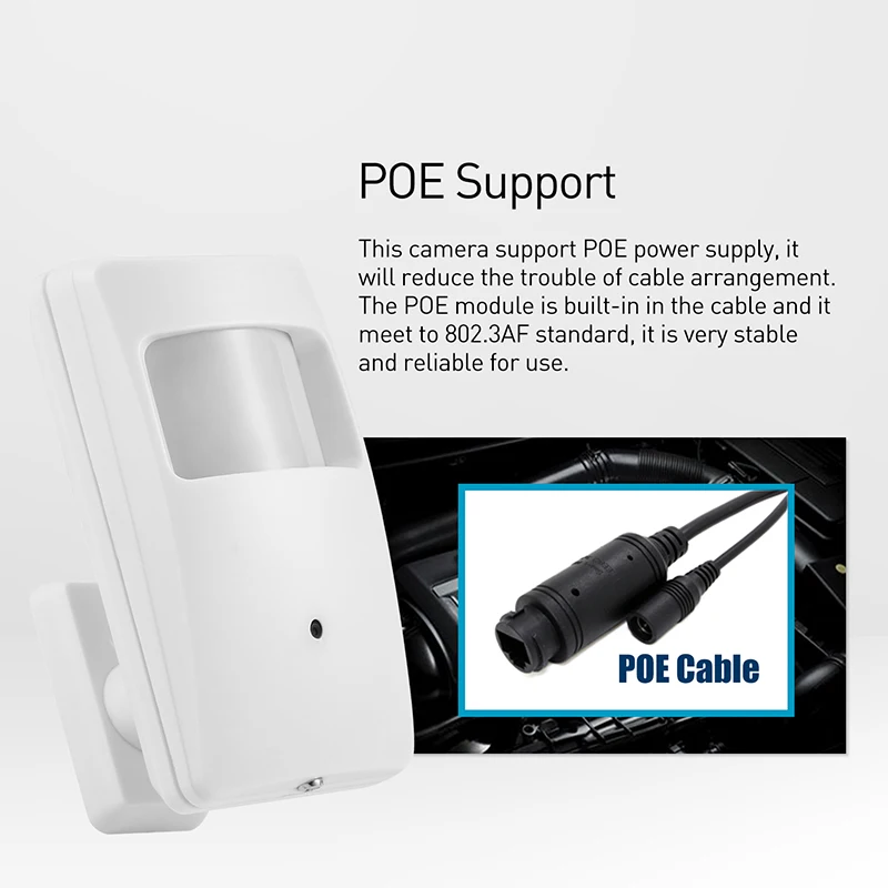 Камера видеонаблюдения инфракрасная невидимая 1080 P POE 940nm 2 МП LED ночное видение FPS