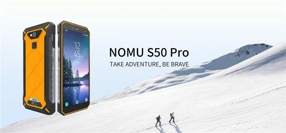 Nomu S50 Pro ударопрочный смартфон MTK6763 V/V Восьмиядерный 4 Гб 64 ГБ Android 8,1 5000 мАч OTG+ NFC 16 МП IP69 водонепроницаемый мобильный телефон