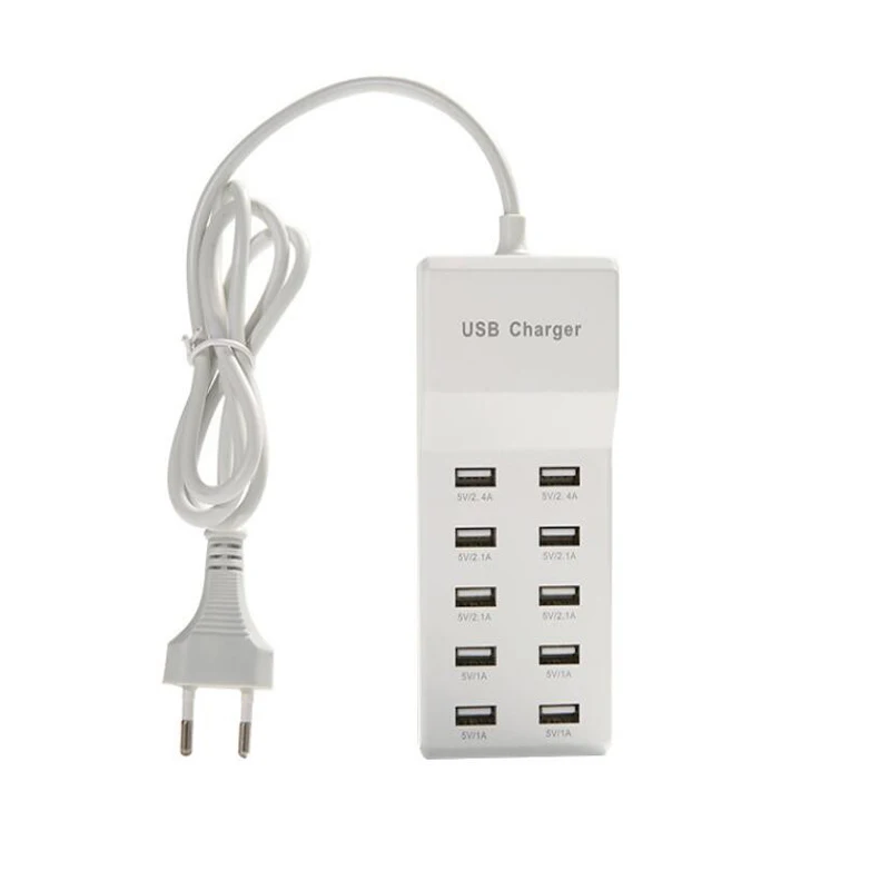 8 многопортовый USB адаптер настольное настенное зарядное устройство Смарт ЖК-дисплей зарядная станция Быстрая зарядка зарядное устройство для мобильного телефона s