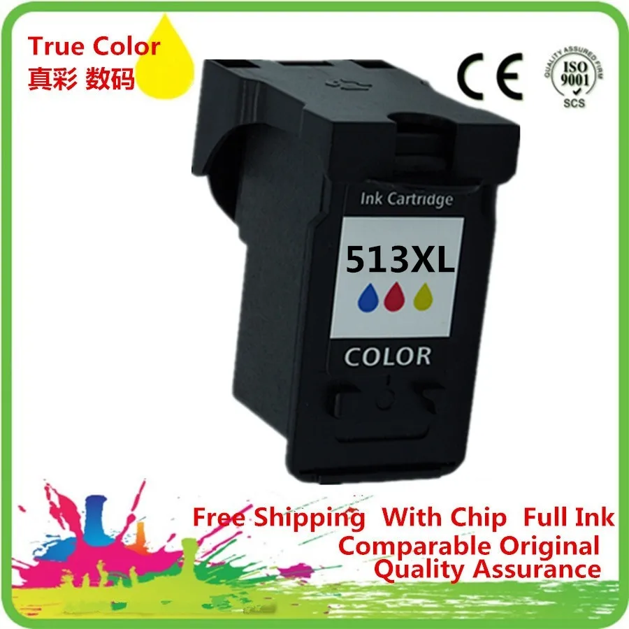 

Ink Cartridge Remanufactured For Canon CL 513 513XL CL-513 CL513 CL-513XL CL513XL Pixma MP260 MP270 MP272 MP280 MP282 MP252
