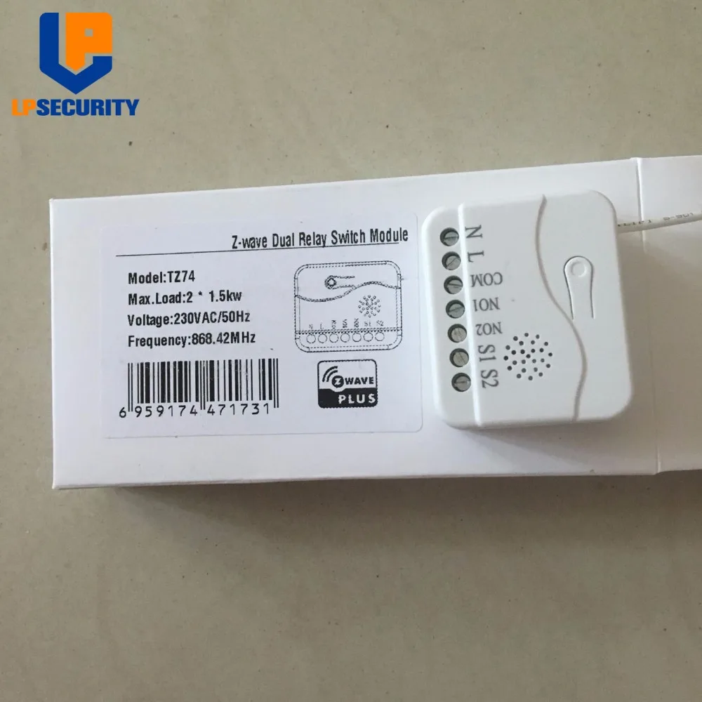 Z wave розетка умный модуль в стене двойной релейный переключатель TKB TZ74 2 канальный