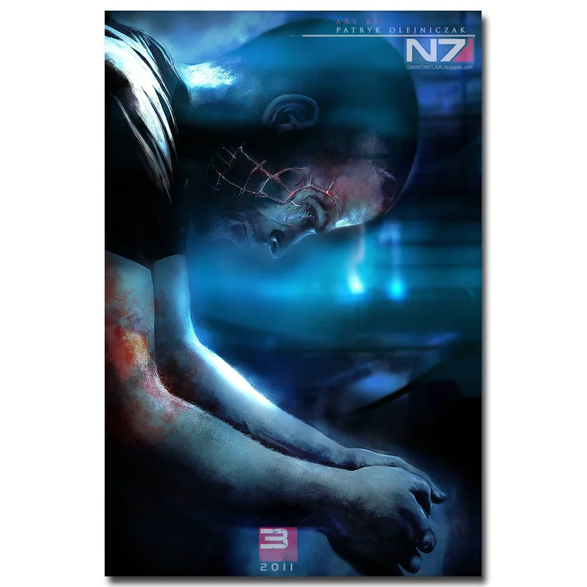 Picture 1 Mass Effect Art Шелковый плакат печать 13x20 24x36 дюймов игровая картина 001 - Цвет: Picture 1