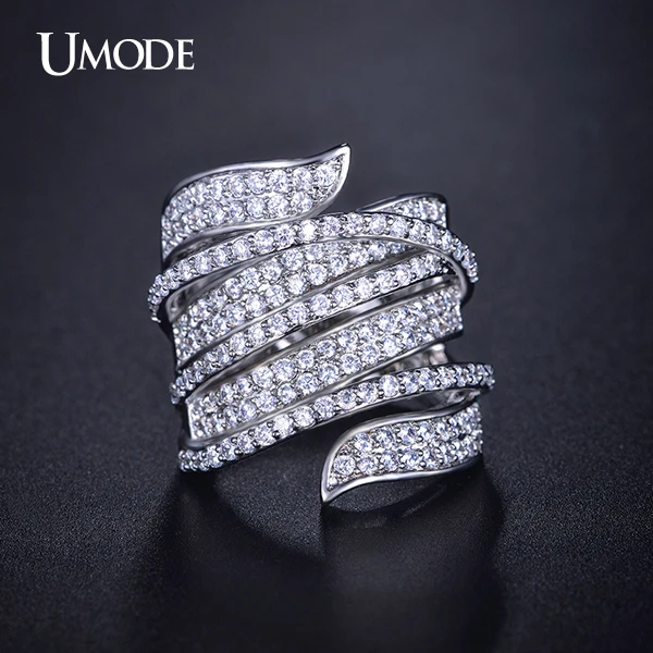 UMODE Уникальные выразительные женские кольца для коктейльной вечеринки