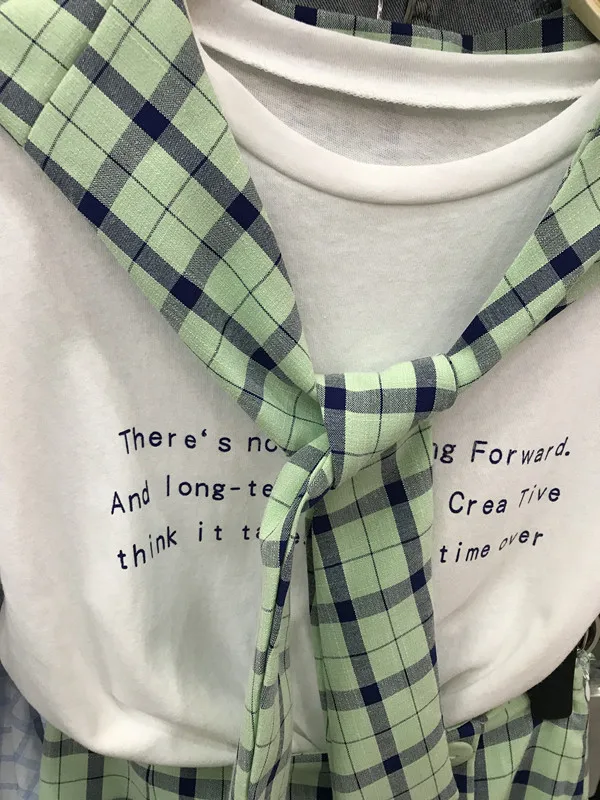 Повседневный клетчатый костюм с юбкой для девочек комплект из двух предметов