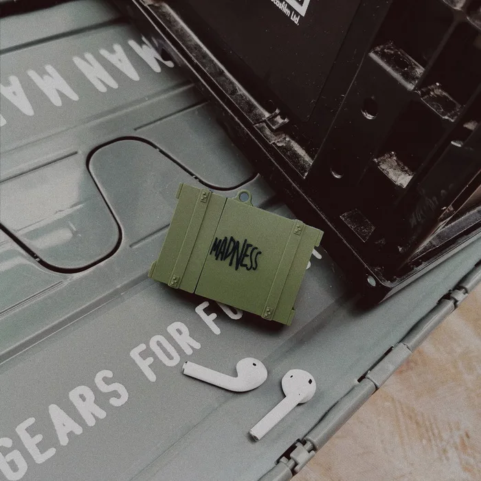 mil box Мягкий силиконовый чехол в военном стиле для Airpods камуфляжное изображение идеальный дизайн Apple Airpods2 bluetooth чехол для наушников - Цвет: mil box