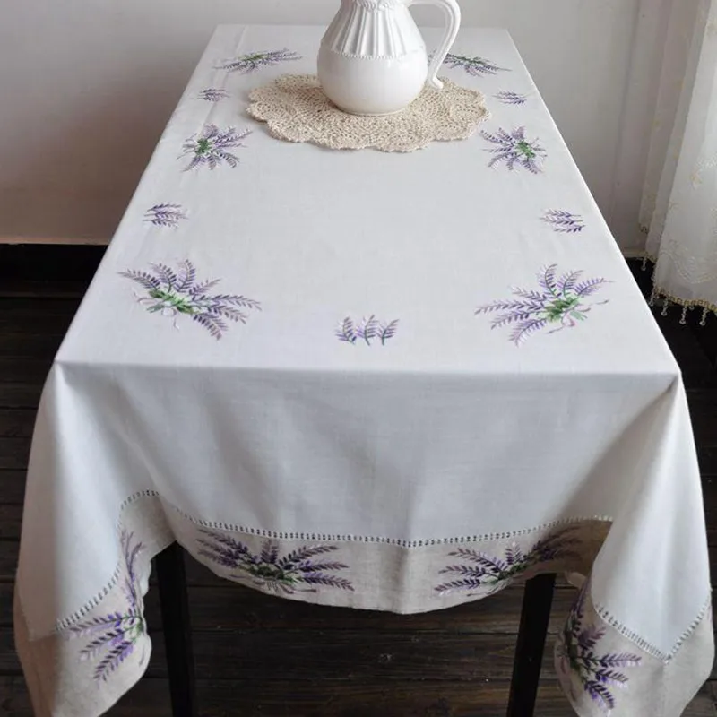 Лаванда вышивка скатерти с handemade мережка|embroidery tablecloth|lavender tableclothtablecloth sizes |