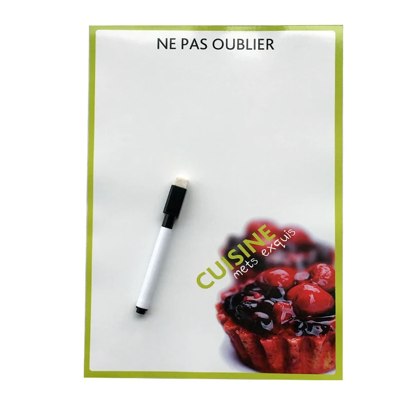 The cake printed Dry Erase Flexible Magnetic Whiteboard/Message board/Memo Pad/Dialog Box Magnet | Дом и сад